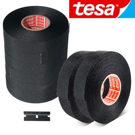 Prime Ave Razor + (8) Tesa 51036 High Heat Electrical Tape for Wire Harness, Cables for Automotive Engine, Protect Against High Temperature, Abrasion, Chemical & Fluid