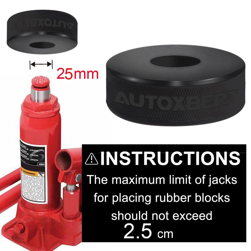 Rubber Bottle Style Anti-slip Adapter Pad with Jacking Slot Lifting