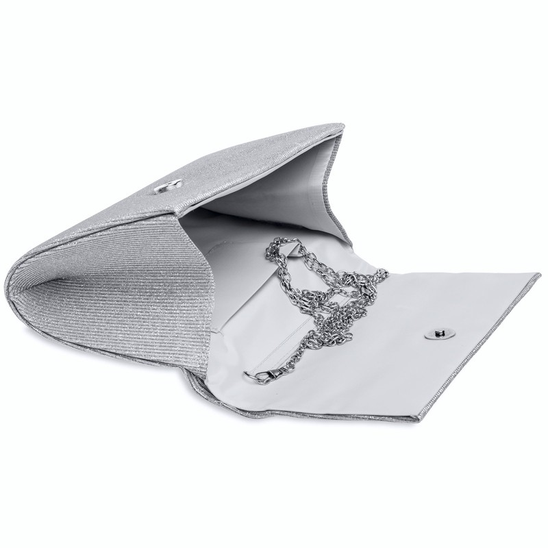 Caspar TA400 Women's Elegant Glitter Fabric Clutch Bag/Evening Bag with