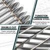 APORO Carbide Burr Set Die Grinder Bits Accessories with 1/8"