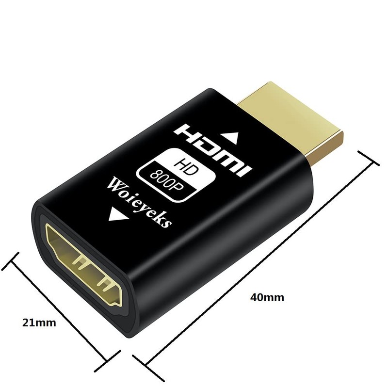 Woieyeks HDMI EDID Emulator - 1280x800@60Hz Default Resolution - Dummy
