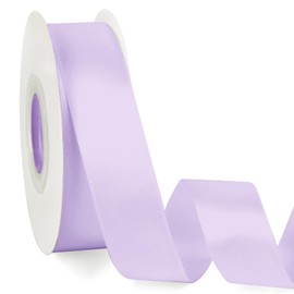 1 Inch Double Faced Purple Satin Ribbon, 25 Yards Solid Silk Fabric Ribbons Perfect for Floral Bouquet Christmas Bows Gift Wrapping, Hair Accessories, Wedding Party Decoration, DIY Crafts