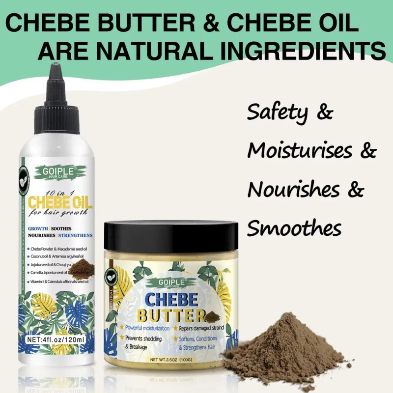 Set Para El Crecimiento Del Cabello Wozutunt Chebe Oil &