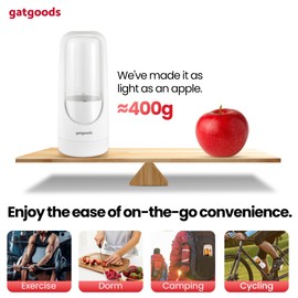 Portable Blender, Cordless, 12oz Personal Small On-the-Go Blender for Shakes and Smoothies, USB-C Rechargeable, 45 Watts, BPA-Free and Dishwasher Safe Travel Cup