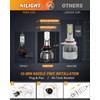 Nilight 9005/HB3 LED Bulbs, 350% Brighter Halogen and Fog Lights