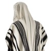 100% Wool Tallit Prayer Shawl Prima a a (Black) Size