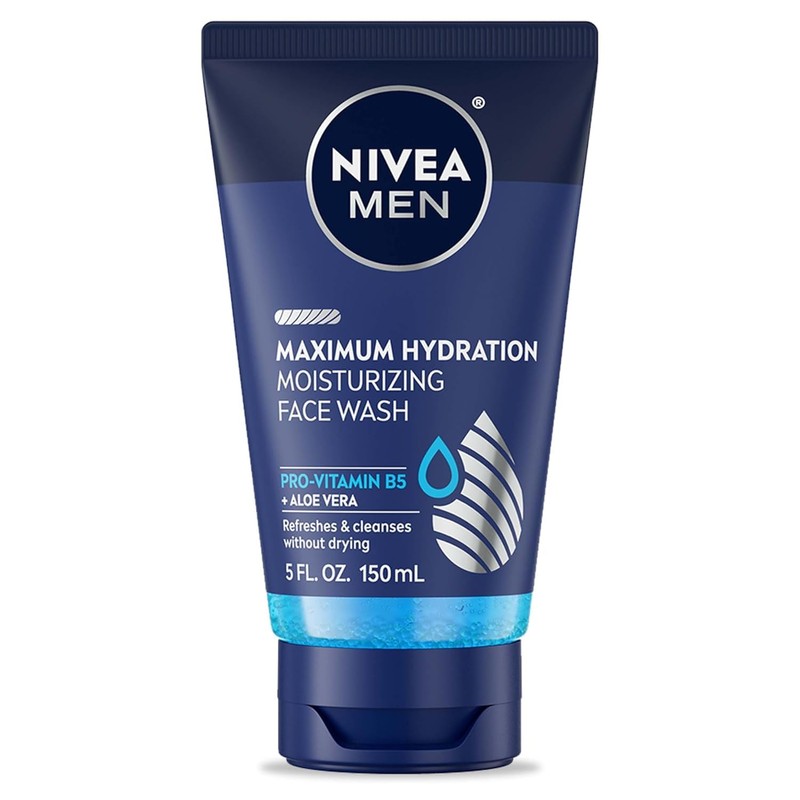 Nivea Men Max Hydration Moisturizing Face Wash, 5 Ounces (2