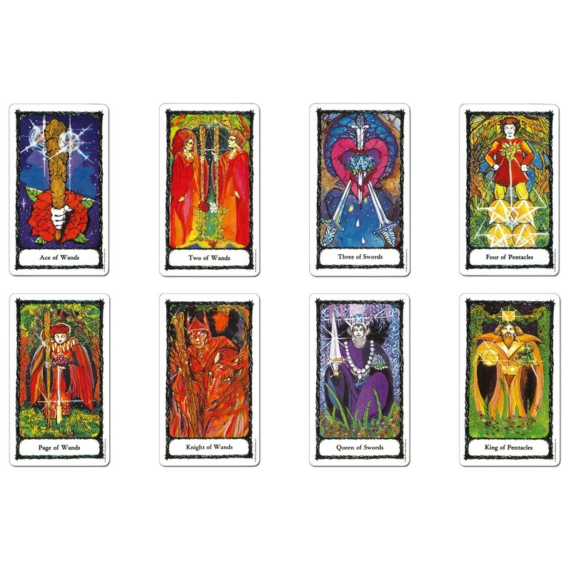Tarot Cards, Divination Telling, 78 Cards, Sacred Rose, Tarot with