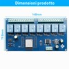ESP modulo relè a 8 canali con ESP-32 WiFi Bluetooth,