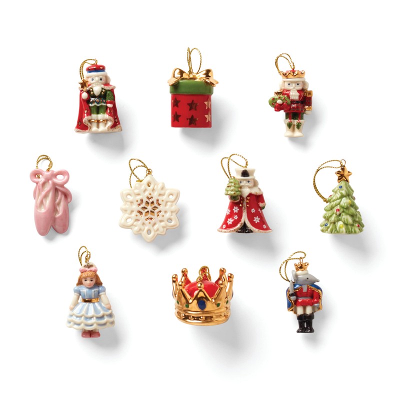 Lenox 893635 The Nutcracker 10-Piece Ornament Set, Multicolor