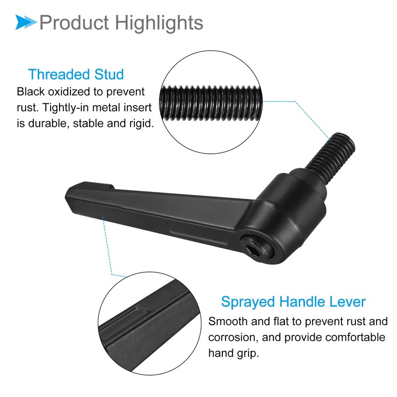 CoCud Clamping Lever Handles M10 x 20 mm Male Thread