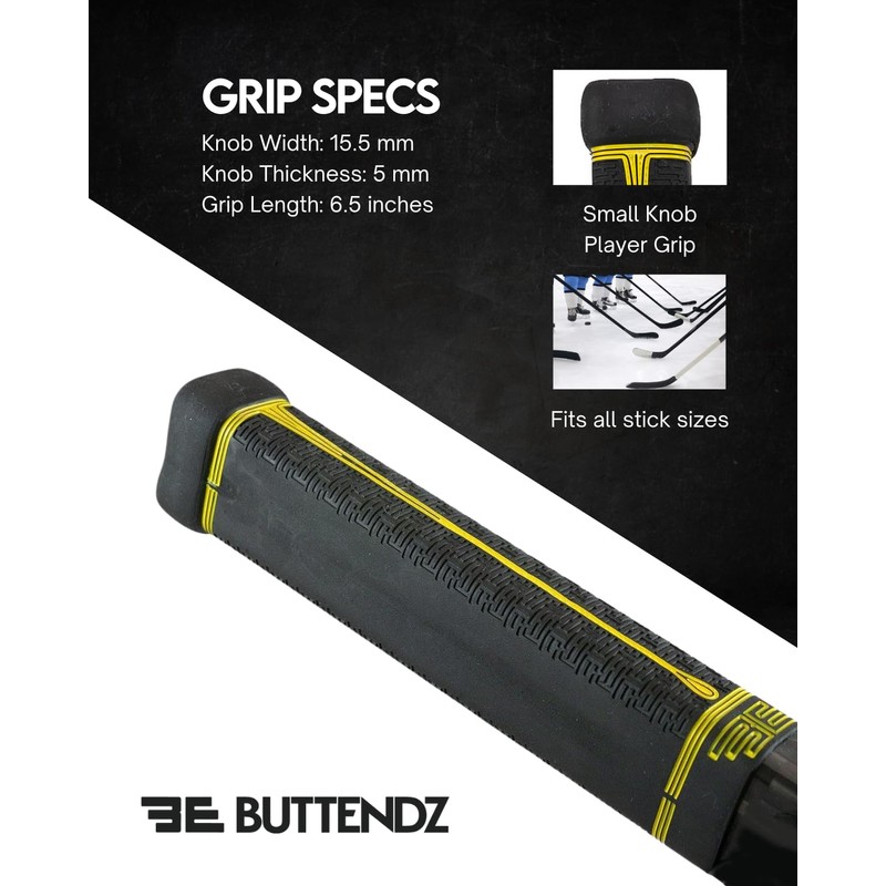Buttendz Fusion Z Hockey Stick Replacement Grip - Reusable Design