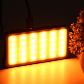 Photography Fill Light,Portable MFL‑02 5W 3000K-6500K RGB Full Color LED Camera Fill Light,with Cold Shoes Ball Head,for Vlog, Live Streaming,Video