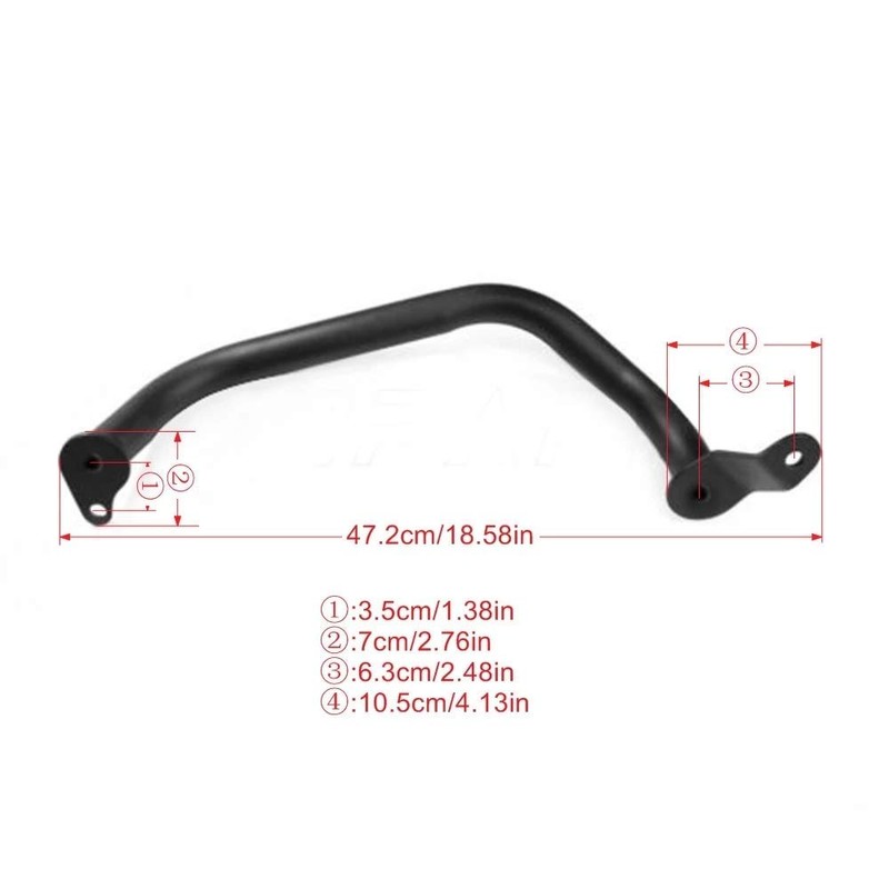 Worldmotop Front Highway Engine Guards crash bar Replacement for Suzuki