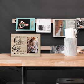 FONDCANYON I Love You Gigi Grandma Picture Photo Frame, Gigi Grandmother Picture Frames, Gigi Grandma Mothers Day Gifts For Gigi Grandma Birthday From Grandchild Grandkids(4x6 Inch Photo)