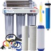 Aquarium Reef Reverse Osmosis & Deionization System Clear Manual Flush