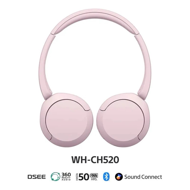 Audífonos Inalámbricos Sony Wh-ch520 Color Rosa