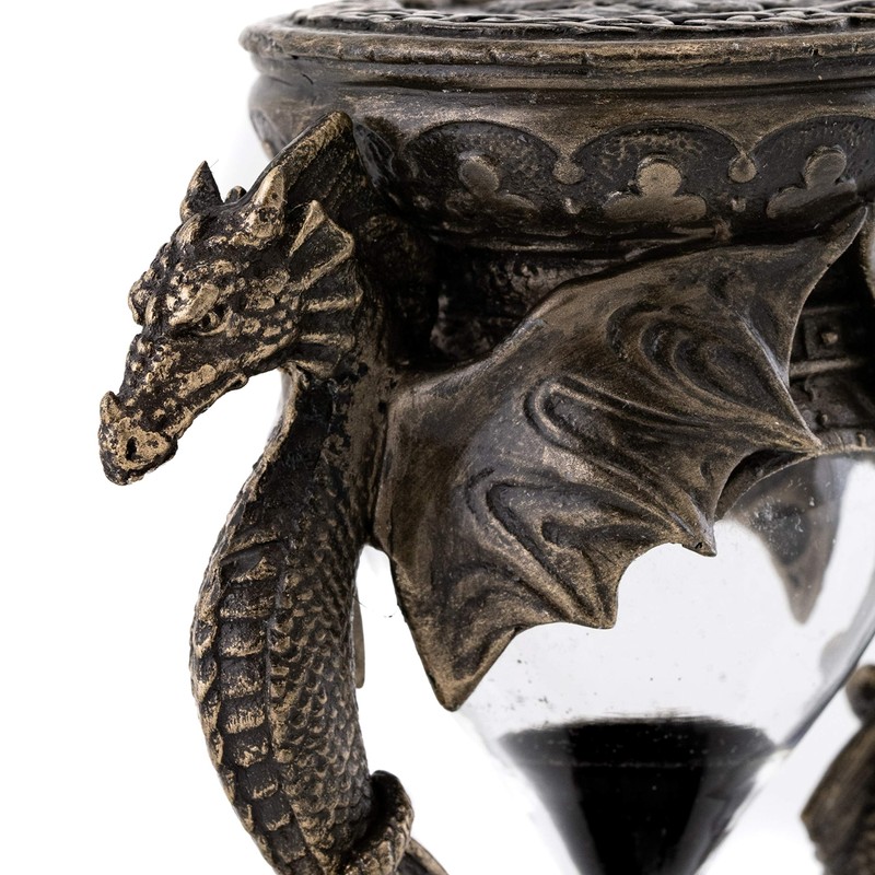 Top Collection Decorative Black Dragon Hourglass - Mythical Sand Timer