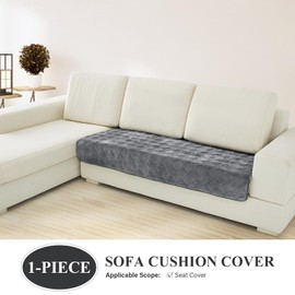 Deep Dream Couch Cover, Sectional Couch Covers, Sofa Covers for 3 Cushion Couch, Couch Cover for Dogs Pets Kids Recliner Loveseat L Shaped, Anti-Slip Sofa Covers 36 x 94 Inch- Dark Grey(Only 1 Piece)