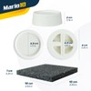 Mario10 Multipurpose Anti-Vibration Pads and Cups (4-Piece Set) Rubber for