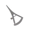 Zamaha UK Castroviejo Caliper Range 0-40MM with Straight Tip, Stainless