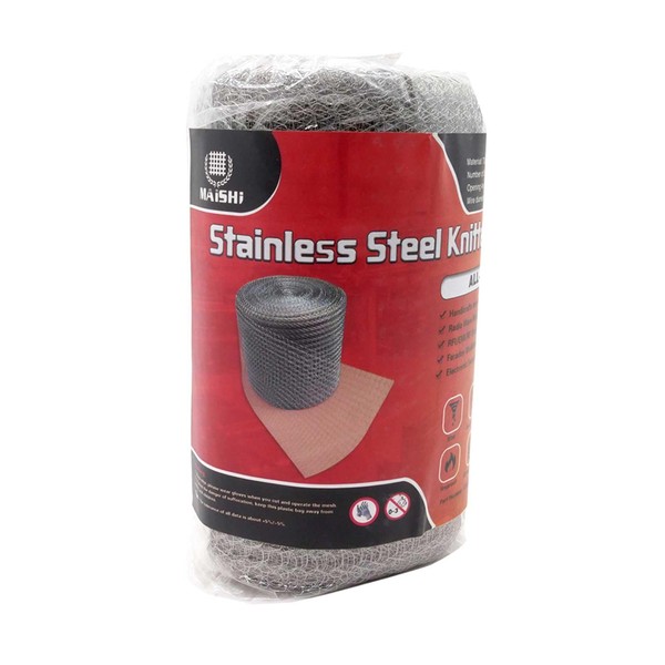 MAISHI 5" x 32ft Flexible & Porous T304 Knitted Mesh,