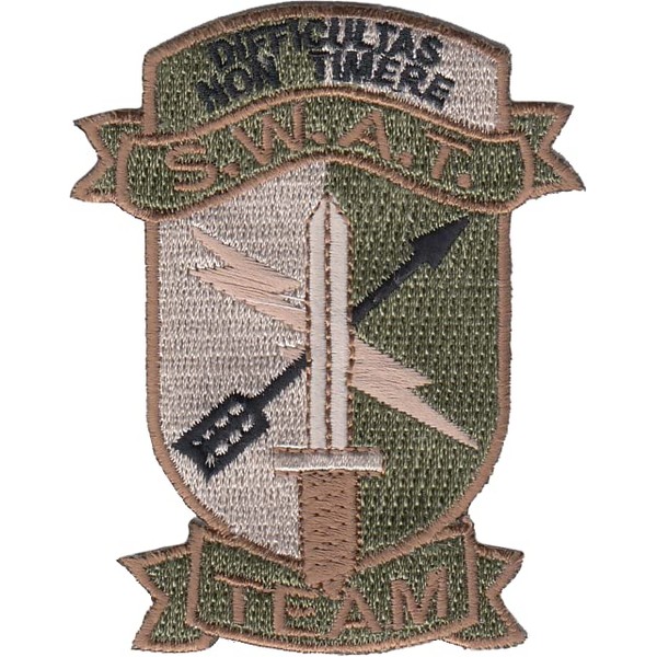 Illinois State Police Patch with Hook & Loop: SWAT Team