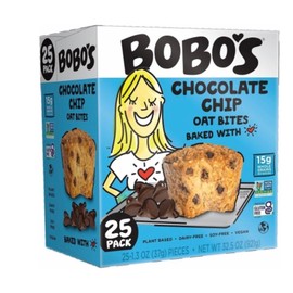 Bobo's Chocolate Chip Oat Bites, 25 Pack, 1.3 oz Pieces