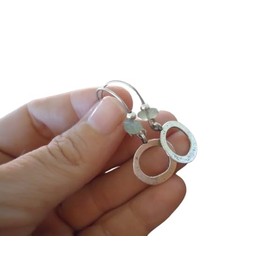 ✿ ETHNO GEHÄMMERTER RING & STEIN ✿ Boho Ohrringe