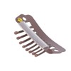 50pcs 8 Tips 8 Teeth Snap Comb Wig Clips Stainless