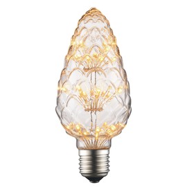 CTKcom Vintage Firework Starry Edison LED Bulbs Pine Cone Shape Romantic Retro Starlight Edison Bulb Warm White 2300K 3W LED Bulbs for Christmas Home Decorative Lighting,E27 Base,Clear Glass