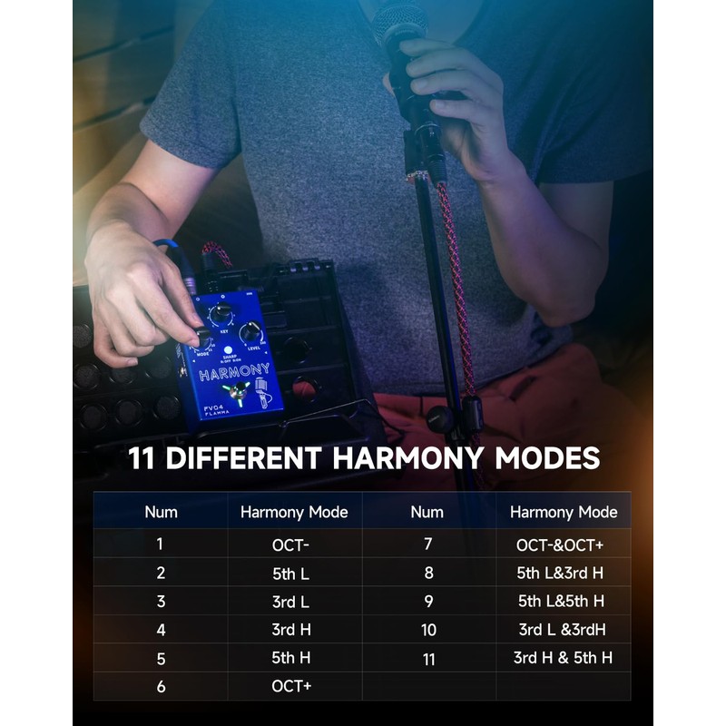 FLAMMA FV04 Vocal Harmony Pedal Vocal Effects Processor Stompbox Voice