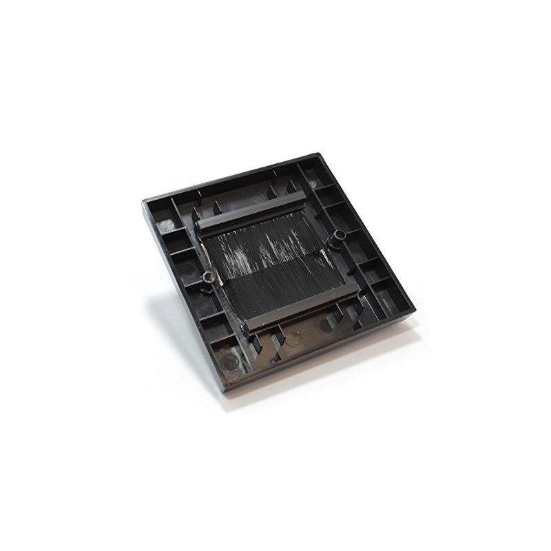 kenable Cable Entry/Exit BRUSH Faceplate for Wall Outlet UK Single