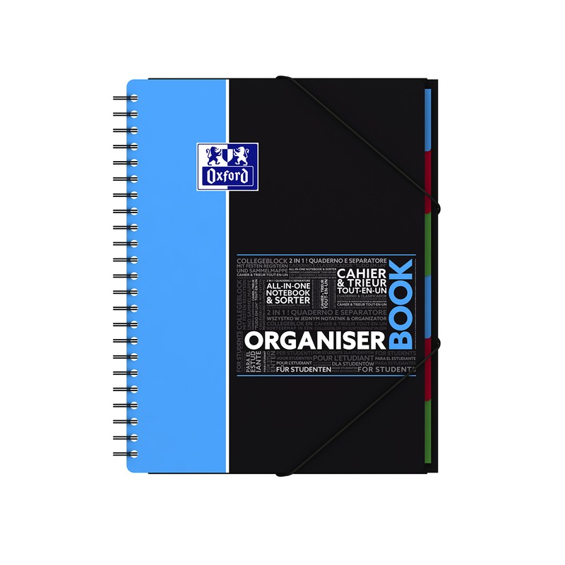Oxford Student SOS Notes Spiral 160 Page Notebook, Assorted Colours