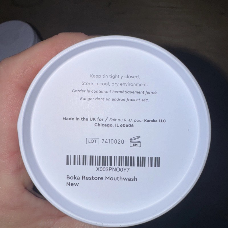 Boka Travel Size Mouthwash Tablets Restore Mouthwash Mint 90 Tablets