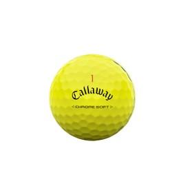 Callaway Golf Balls CHROME SOFT YLW 24 TRIPLE TRACK 1 Dozen (12 Piece), 3-Piece Construction Triple Track Yellow