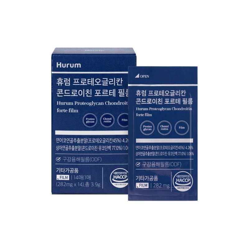 Hurum Proteoglycan Chondroitin Forte Film Patch Mucosa Oral Dissolving Film