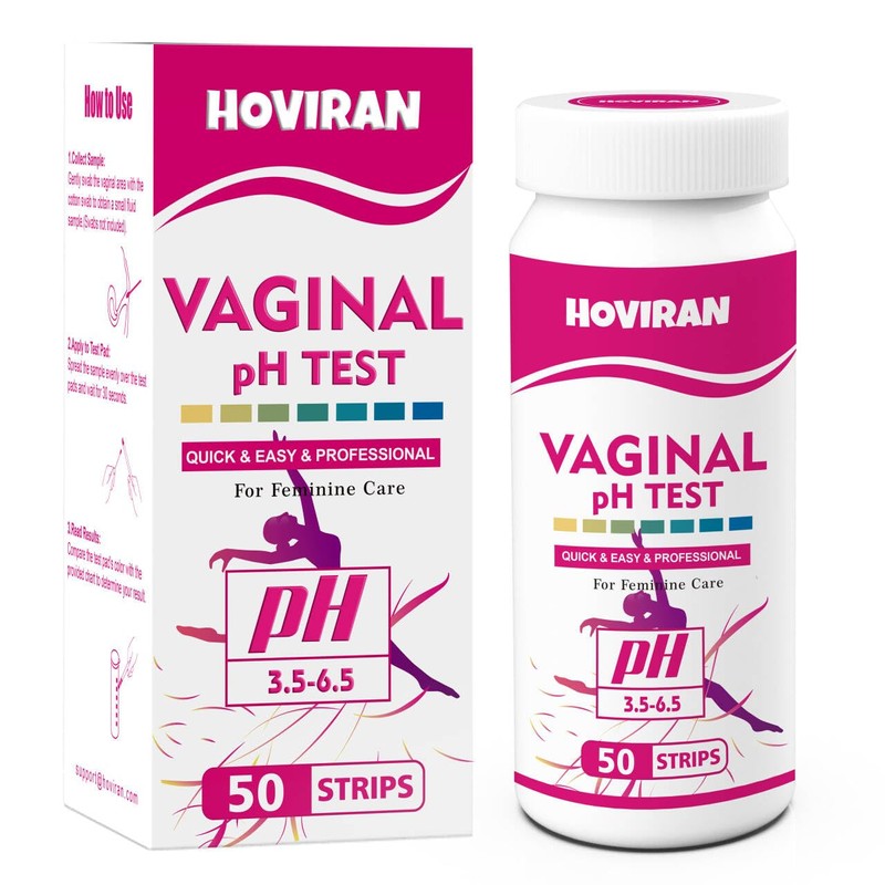 Vaginal pH Balance Test Strips, 50 Feminine pH Test Kit