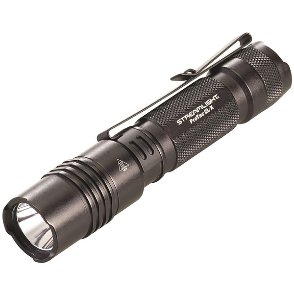 Streamlight 88062 ProTac 2L-X 500-Lumen Professional Tactical Flashlight and CR123A Lithium Batteries, Black