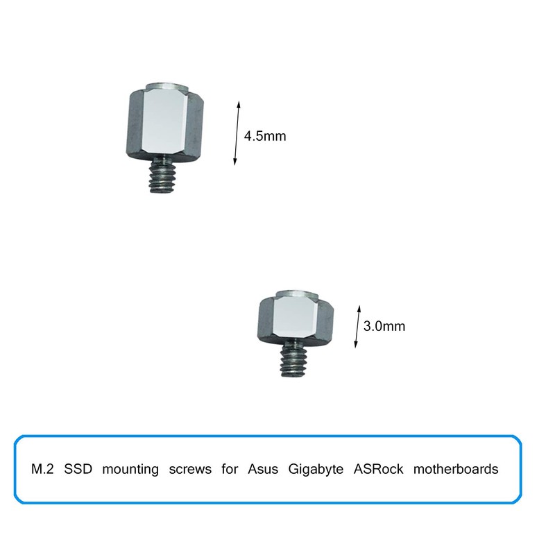 M.2 Nvme SSD Mounting Screws Kit for Asus Motherboards (M.2