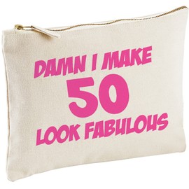 Lolmugs Damn I Make 50 Look Fabulous 50th Birthday Make-Up Bag