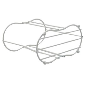 No drilling required disposable cup storage rack for water and tea cups, space-saving vertical holder organizer for home or office countertops, easy access and sturdy design:_White (single cell)