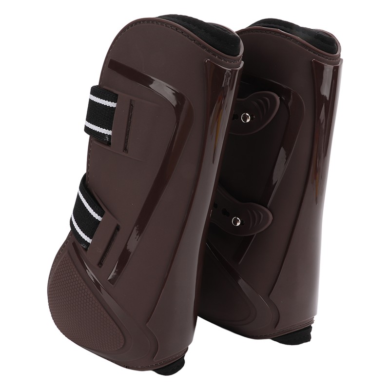 Horse Leg Guard PU Shell Elastic Breathable Protective Horse Boots