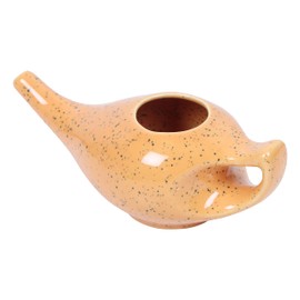 Handcrafted Ceramic Neti Pot (Tiger Mat)
