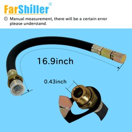 510440902 Engine Flex Oil Drain Hose Compatible With Kawasaki FH FR FS FT & FX Engine Models, for Kubota Z412 Z122R Toro MX5060 FX730V (Replace 51044-0902), black