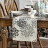 Artoid Mode Flowers Grey Dahlia Autumn Table Runner, Seasonal Summer