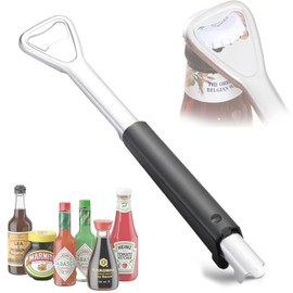 DELAIHUIL Adjustable Can Opener, Adjustable Can Opener, Glass Opener, Screw Lid Opener, Stainless Steel Jar Opener, Multifunctional Lid Opener for Seniors, Safety Can Opener, Adjustable