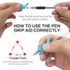 WANFRES Magic grooved Kids Book Disappearing Ink Pen, 2 Transparent