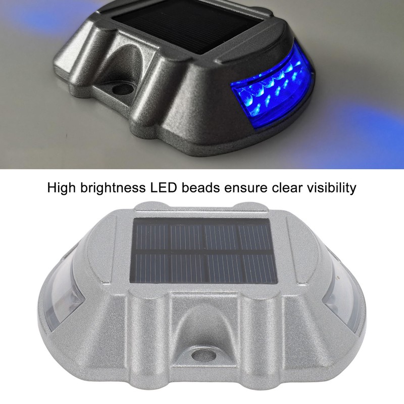 Solar Road Stud Light Aluminum Alloy Solar Powered Outdoor Waterproof