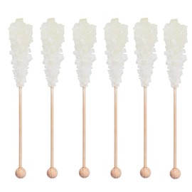 Civilized Coffee Premium Sugar Sticks – Rock Candy Swizzle Stirrers for Coffee, Tea & Cocktails, Individually Wrapped (50 Count)